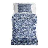 Set di biancheria da letto con coperta terapeutica blu Natale