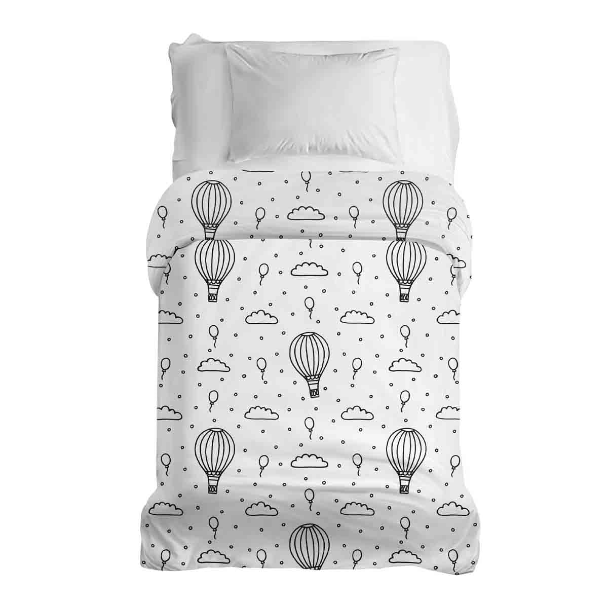 Coperta terapeutica originale - Rivestimento in cotone Mongolfiere