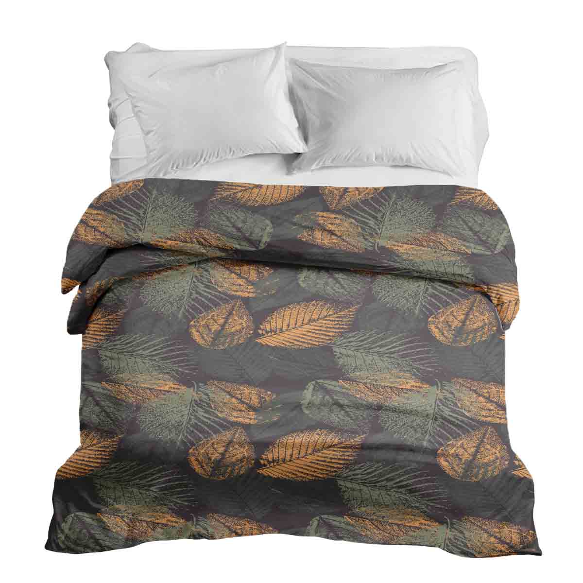 Coperta terapeutica originale - Rivestimento in cotone motivo foglia autunnale