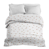 Coperta terapeutica originale - Rivestimento in cotone bianco con cuoricini