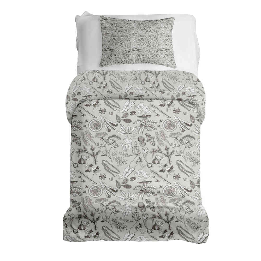 Original Therapiedecke - Set Biancheria Letto Cotone Grigio Spezie
