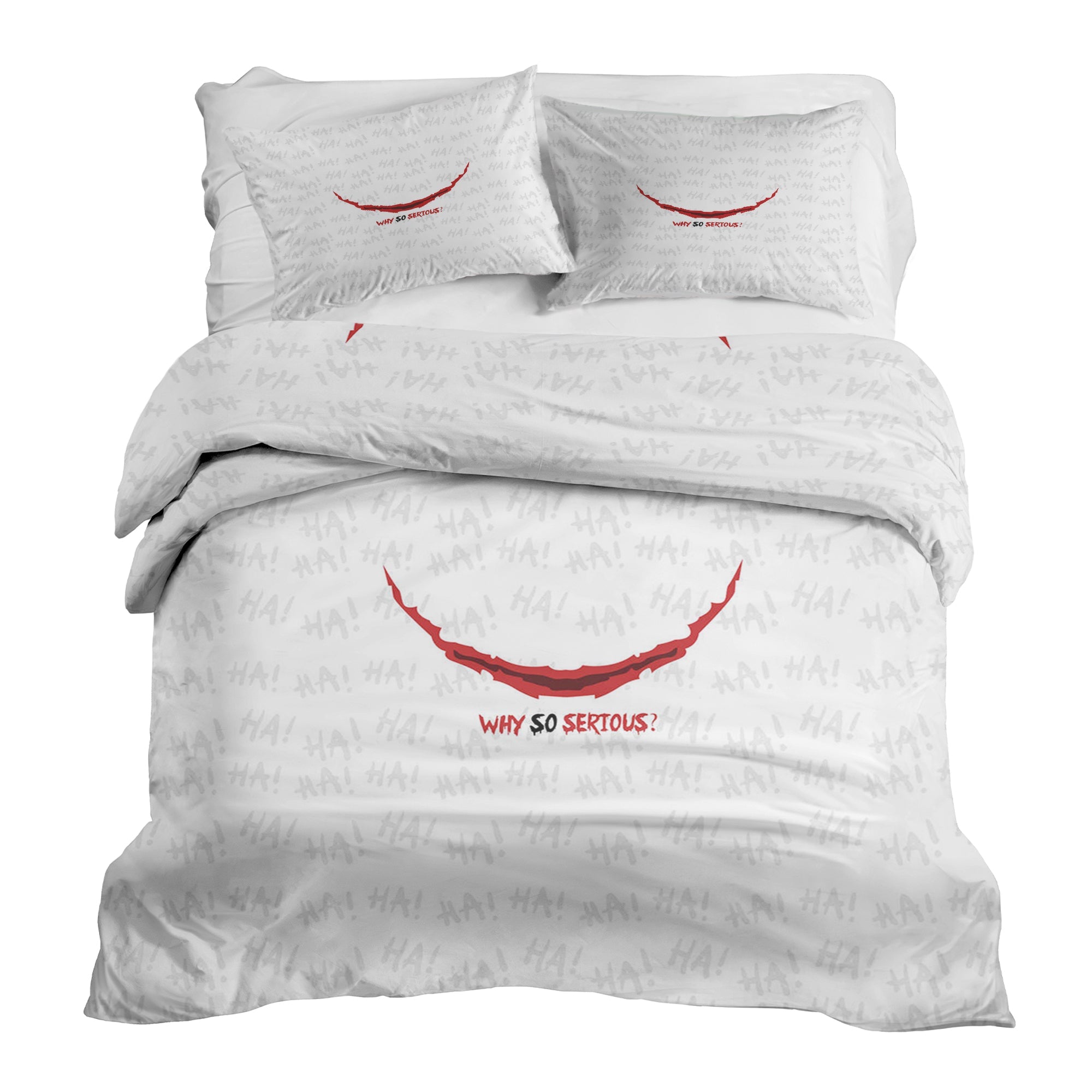 Set di biancheria da letto con coperta terapeutica bianca Perché così serio?