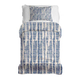 Set di biancheria da letto con coperta terapeutica e motivo blu