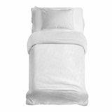 Set di biancheria da letto con coperte terapeutiche bianco con delicati stelle