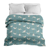Coperta terapeutica originale - Rivestimento in cotone Rivestimento Origami Cigno