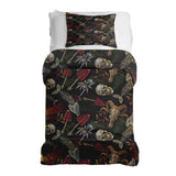Set di biancheria da letto con coperta terapeutica Halloween Scheletro