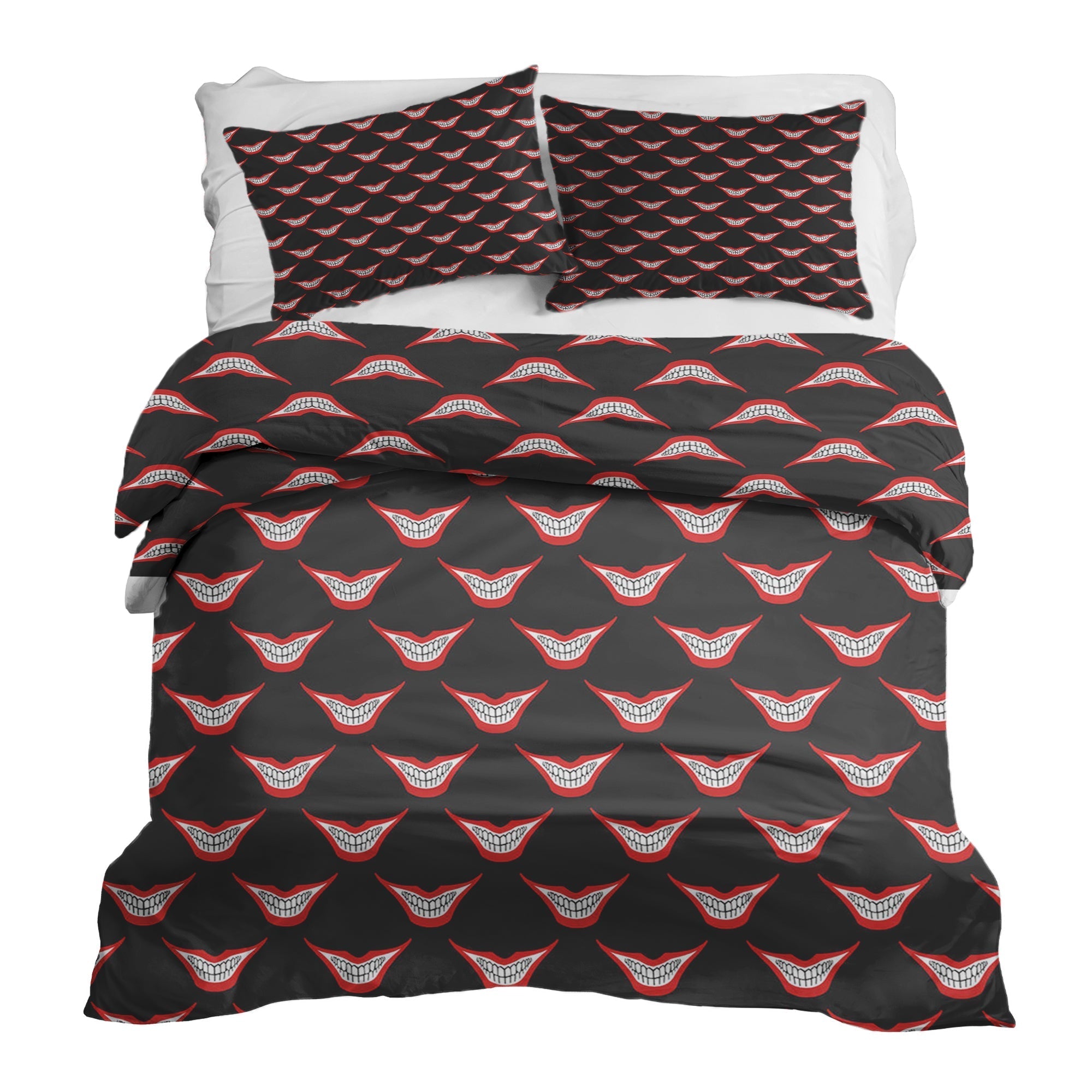 Set di biancheria da letto con coperta terapeutica Bocca sorridente