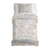 Set di biancheria da letto con coperte terapeutiche e foglie di palma colorate