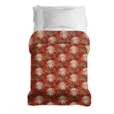 Coperta terapeutica originale - Rivestimento in cotone rosso grande fiore