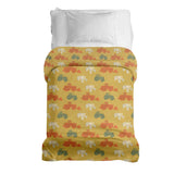 Coperta terapeutica originale - Rivestimento in cotone arancione con trattori