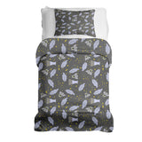 Set di biancheria da letto con coperta terapeutica nero bacchetta magica