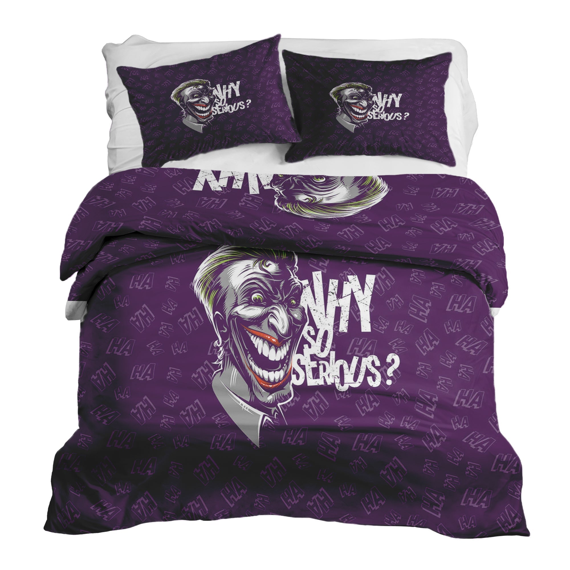 Set di biancheria da letto con coperta terapeutica viola Why So Serious?