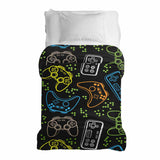 Coperta terapeutica originale - Rivestimento in cotone nero con console di gioco