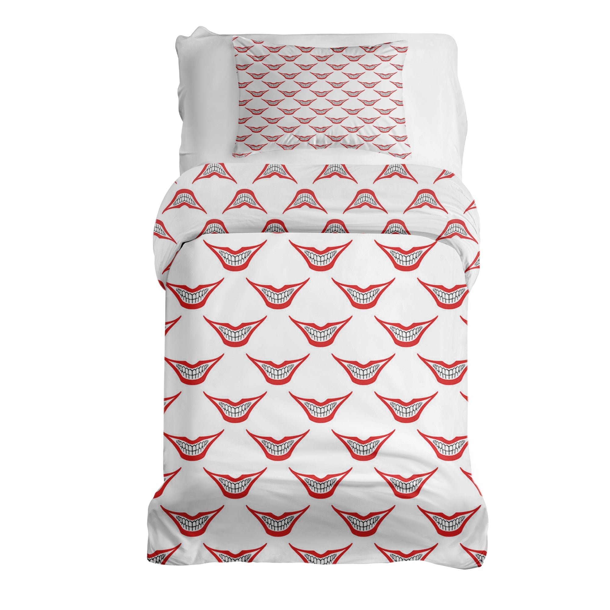Set di biancheria da letto con coperta terapeutica bianca Joker