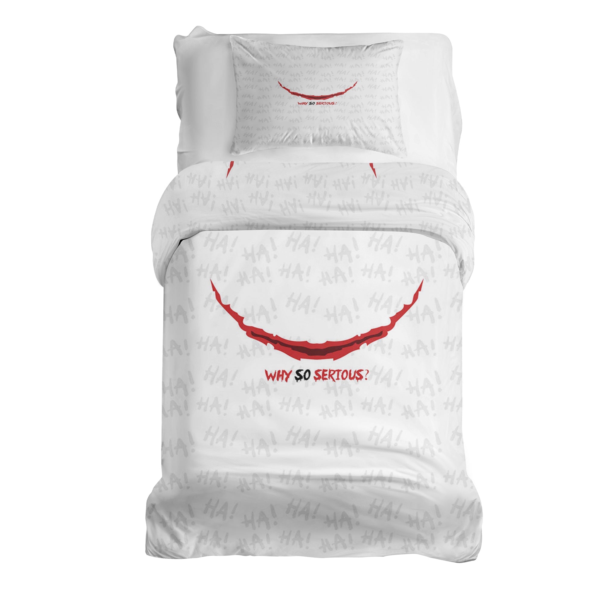 Set di biancheria da letto con coperta terapeutica bianca Perché così serio?