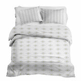 Set di biancheria da letto con coperte terapeutiche bianco con cerchi verdi