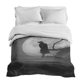 Coperta terapeutica originale - Rivestimento in cotone Corvo al chiaro di luna