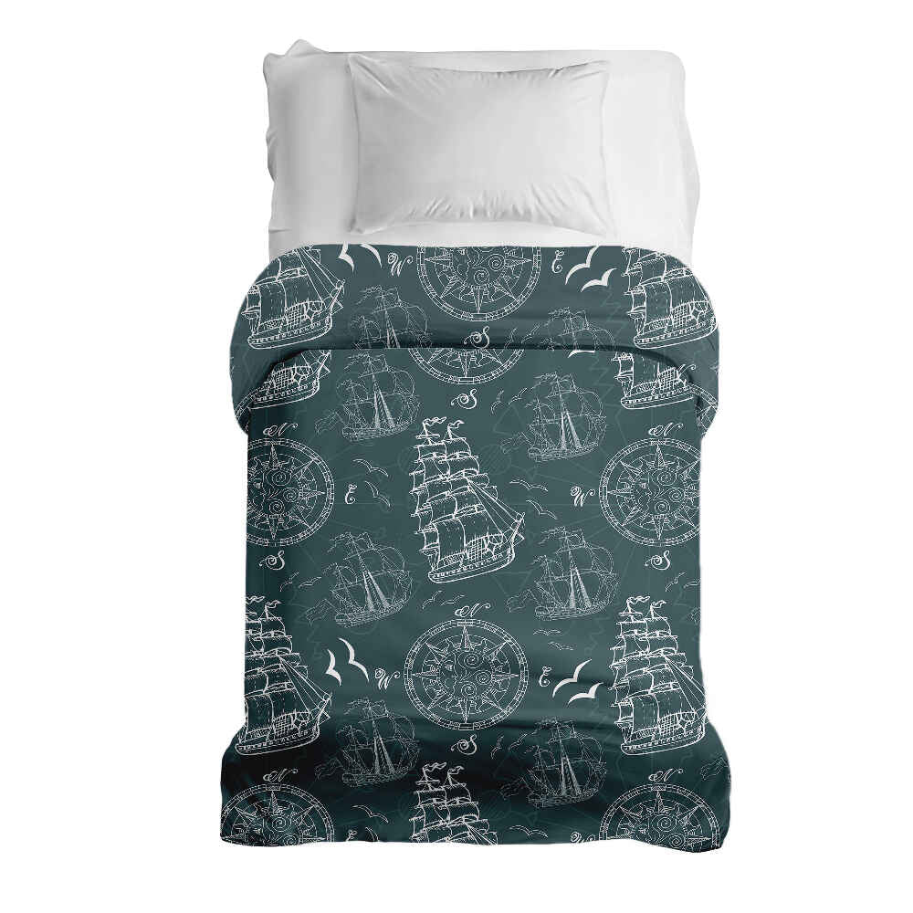 Coperta terapeutica originale - Rivestimento in cotone con navi