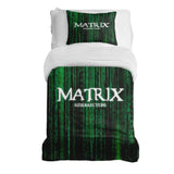 Set di biancheria da letto con coperta terapeutica Matrix in verde