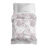 Coperta terapeutica originale - Rivestimento in cotone bianco con foglie viola