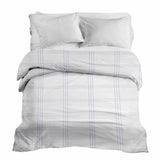 Coperta terapeutica originale - Rivestimento in cotone bianco con strisce viola