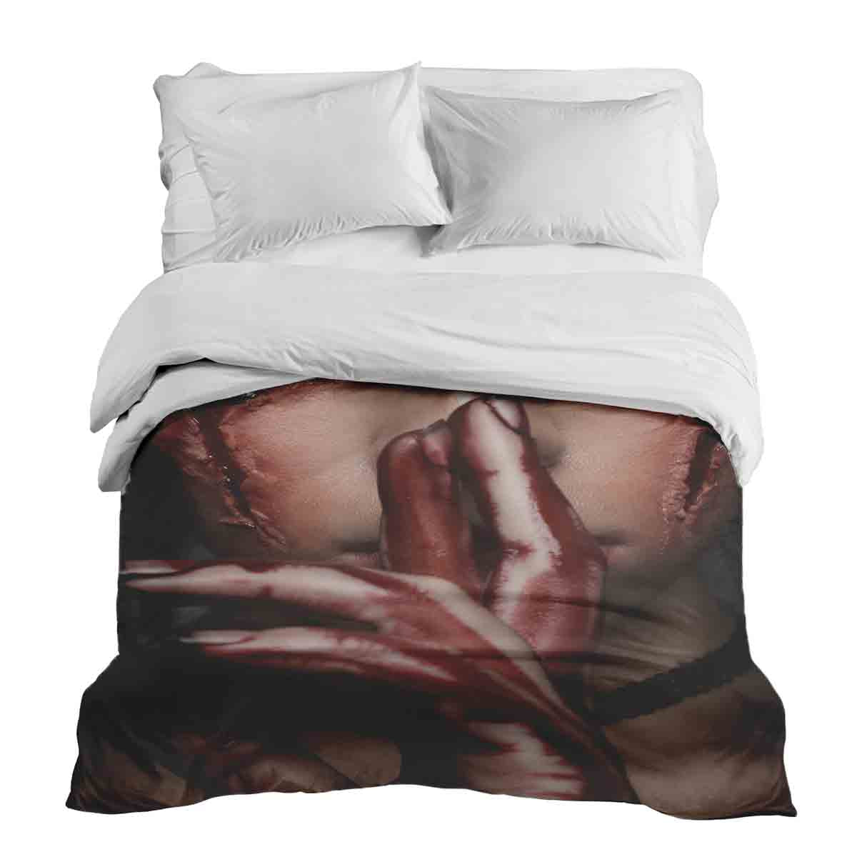 Coperta terapeutica originale - Rivestimento in cotone Faccia di Halloween