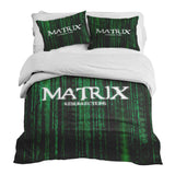 Set di biancheria da letto con coperta terapeutica Matrix in verde