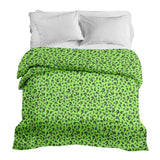 Coperta terapeutica originale - Rivestimento in cotone verde chiaro con punto interrogativo