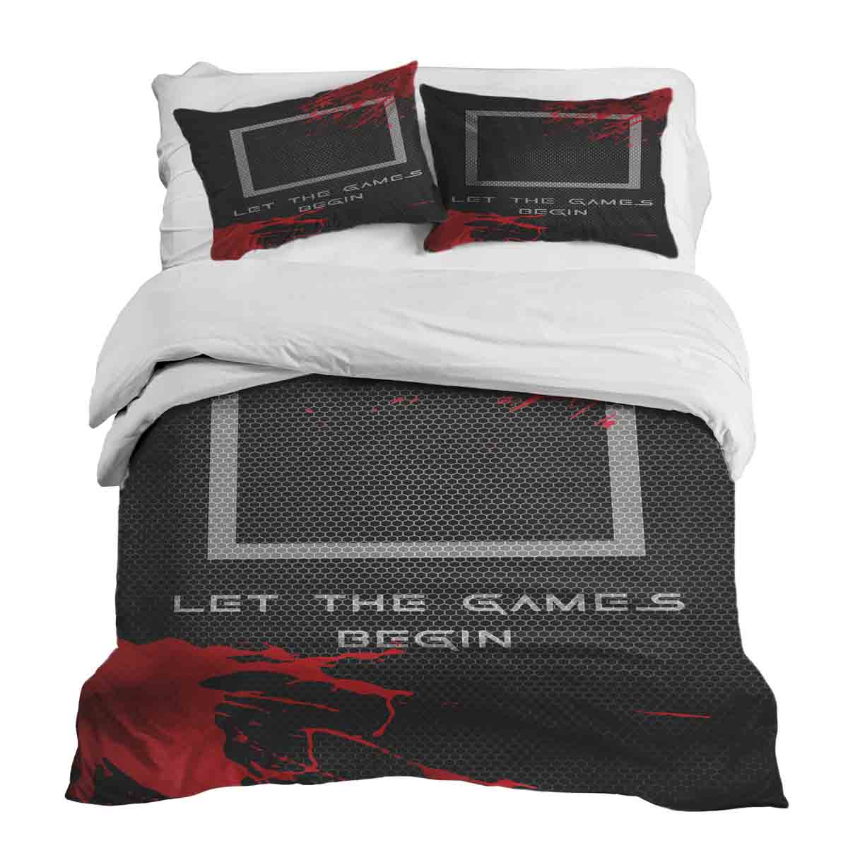 Set di biancheria da letto con coperta terapeutica nero Let's Play