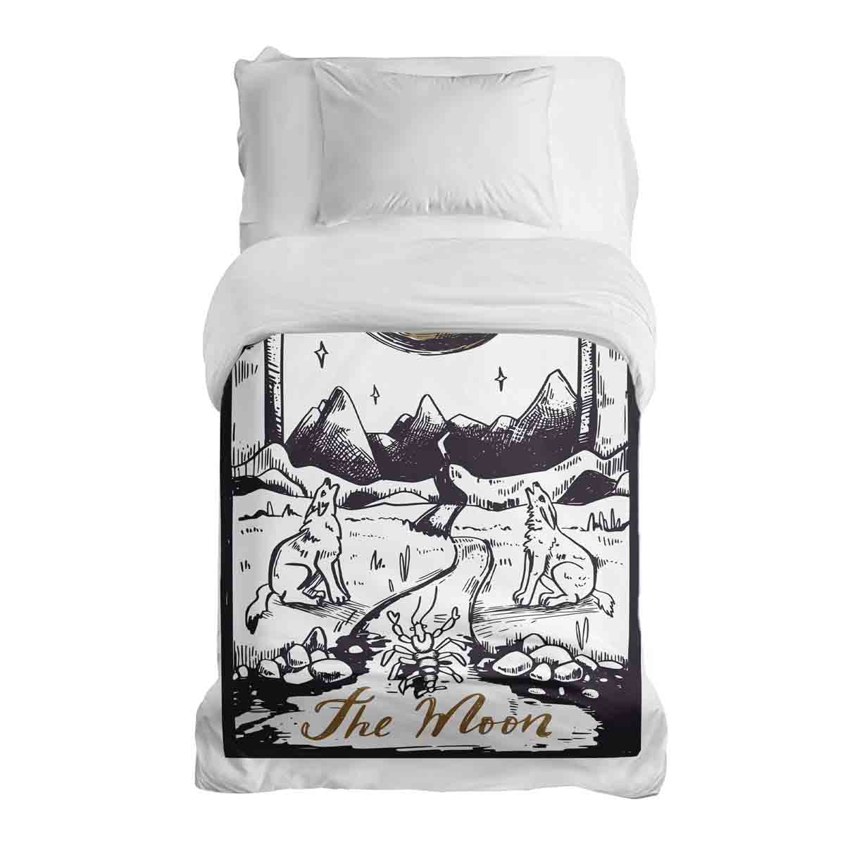 Coperta terapeutica originale - Rivestimento in cotone Lupo e Luna