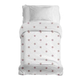 Coperta terapeutica originale - Rivestimento in cotone bianco con stelle rosa