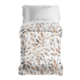 Coperta terapeutica originale - Rivestimento in cotone bianco con rami marrone chiaro