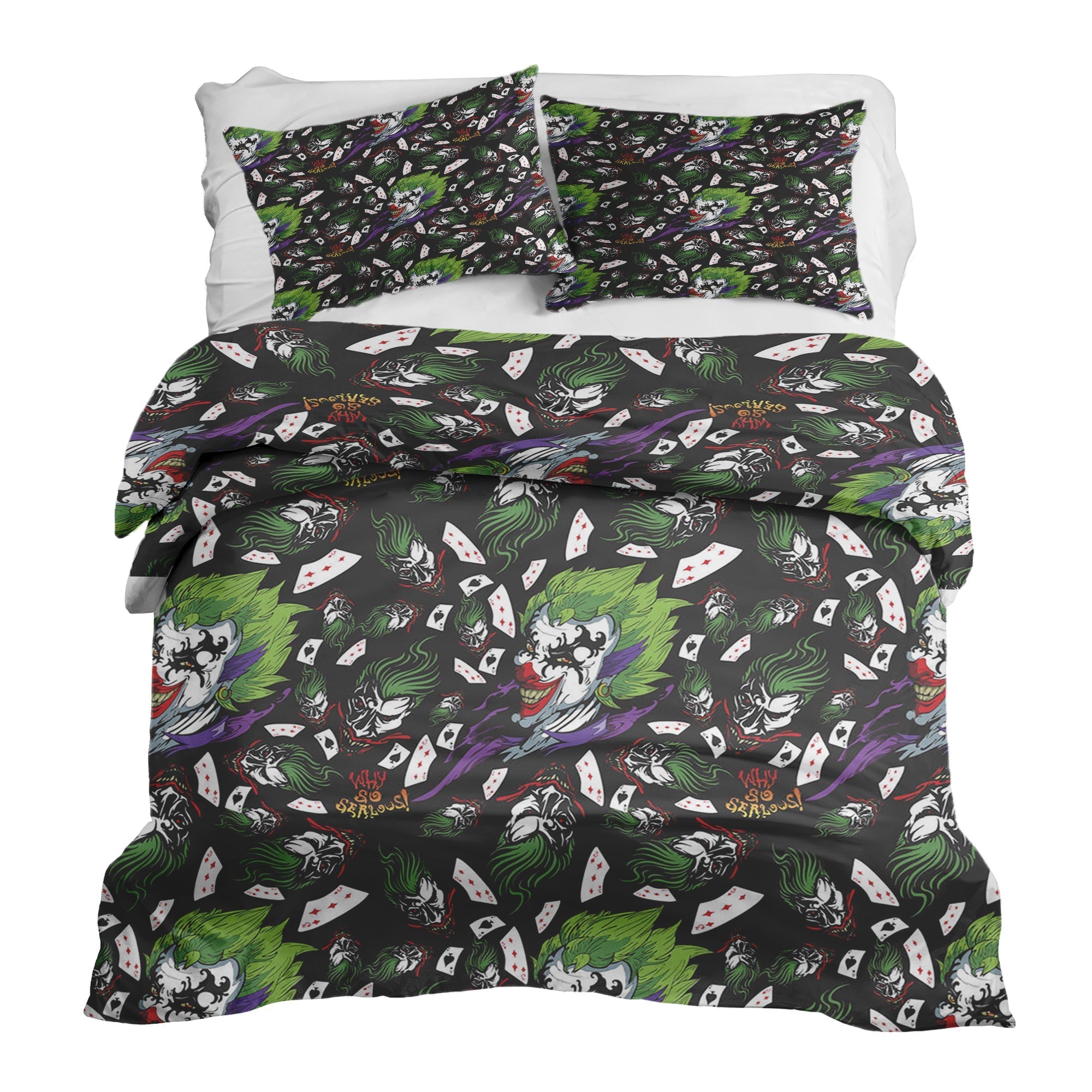 Set di biancheria da letto con coperta terapeutica Joker colorato