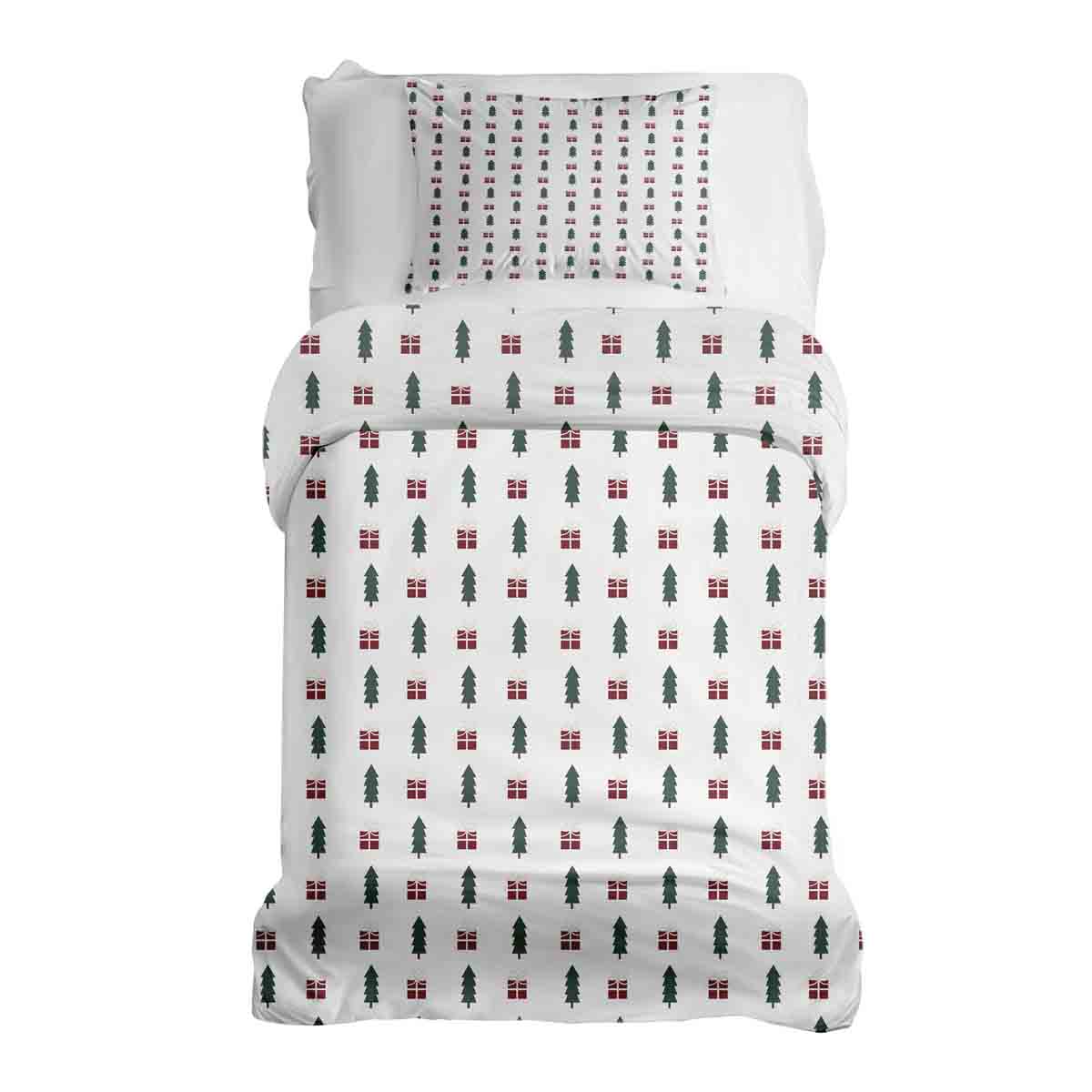 Set di biancheria da letto con coperta terapeutica atmosfera natalizia