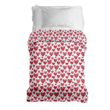 Coperta terapeutica originale - Rivestimento in cotone cuori rossi