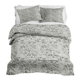 Set di biancheria da letto con coperta terapeutica grigio spezia