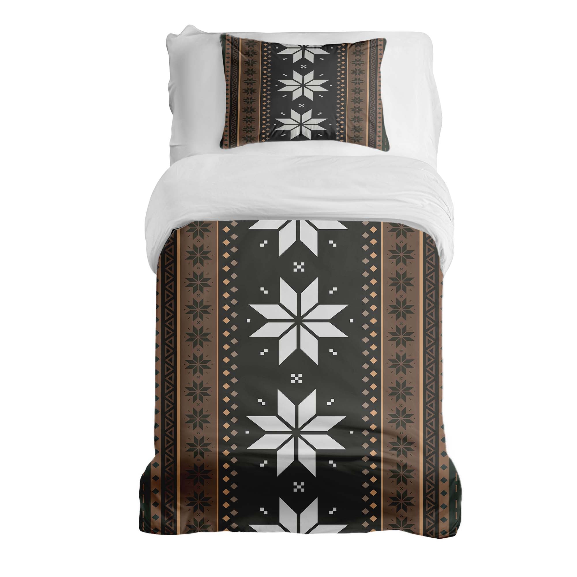 Set di biancheria da letto con coperte terapeutiche a righe con stelle