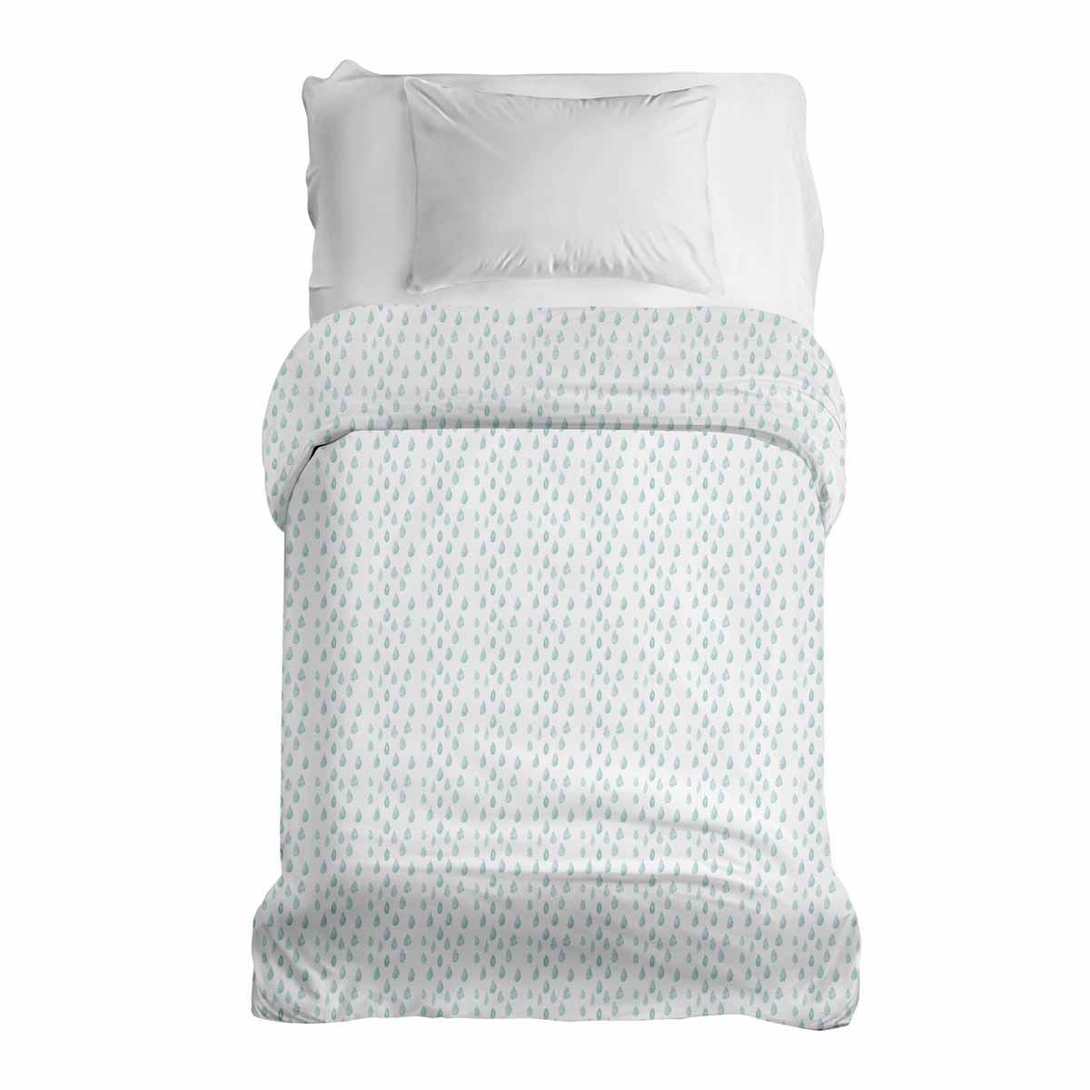 Coperta terapeutica originale - Rivestimento in cotone con gocce blu