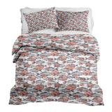 Set di biancheria da letto con coperte terapeutiche pesci grigi