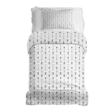 Set di biancheria da letto con coperte terapeutiche bianco con molte frecce nere