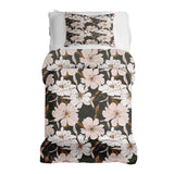 Set di biancheria da letto con coperte terapeutiche e fiori di aster rosa