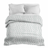 Coperta terapeutica originale - Rivestimento in cotone bianco con croci verdi