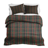 Set di biancheria da letto con coperta terapeutica motivo natalizio a quadri