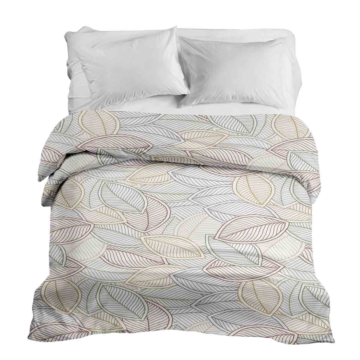Coperta terapeutica originale - Rivestimento in cotone con foglie di palma colorate
