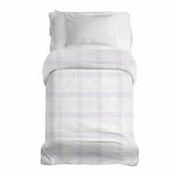 Coperta terapeutica originale - Rivestimento in cotone bianco con strisce viola
