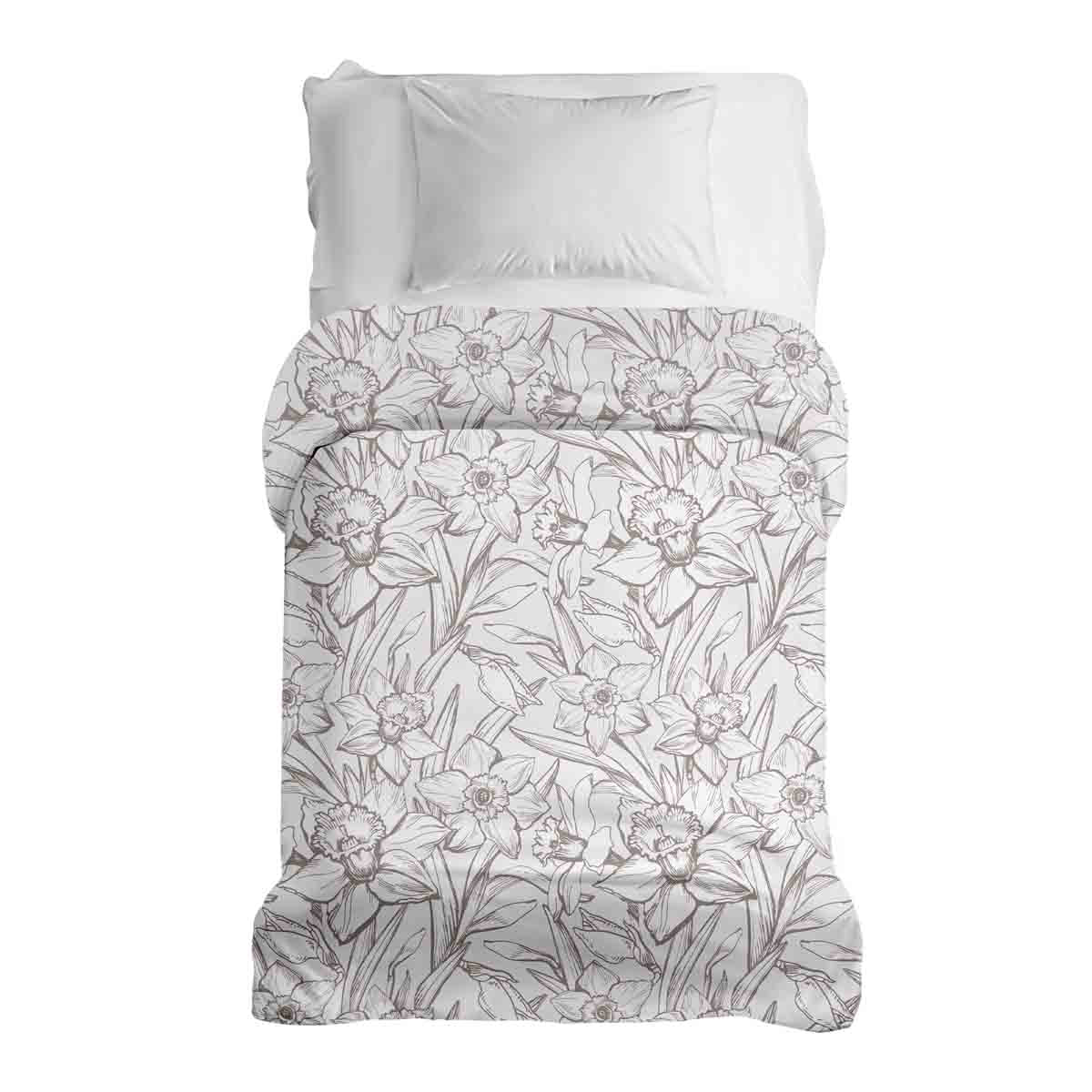 Coperta terapeutica originale - Rivestimento in cotone con narcisi