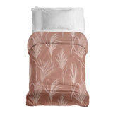 Coperta terapeutica originale - Rivestimento in cotone rosa antico con erba della Pampas