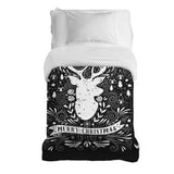 Coperta terapeutica originale - Rivestimento in cotone nero Buon Natale