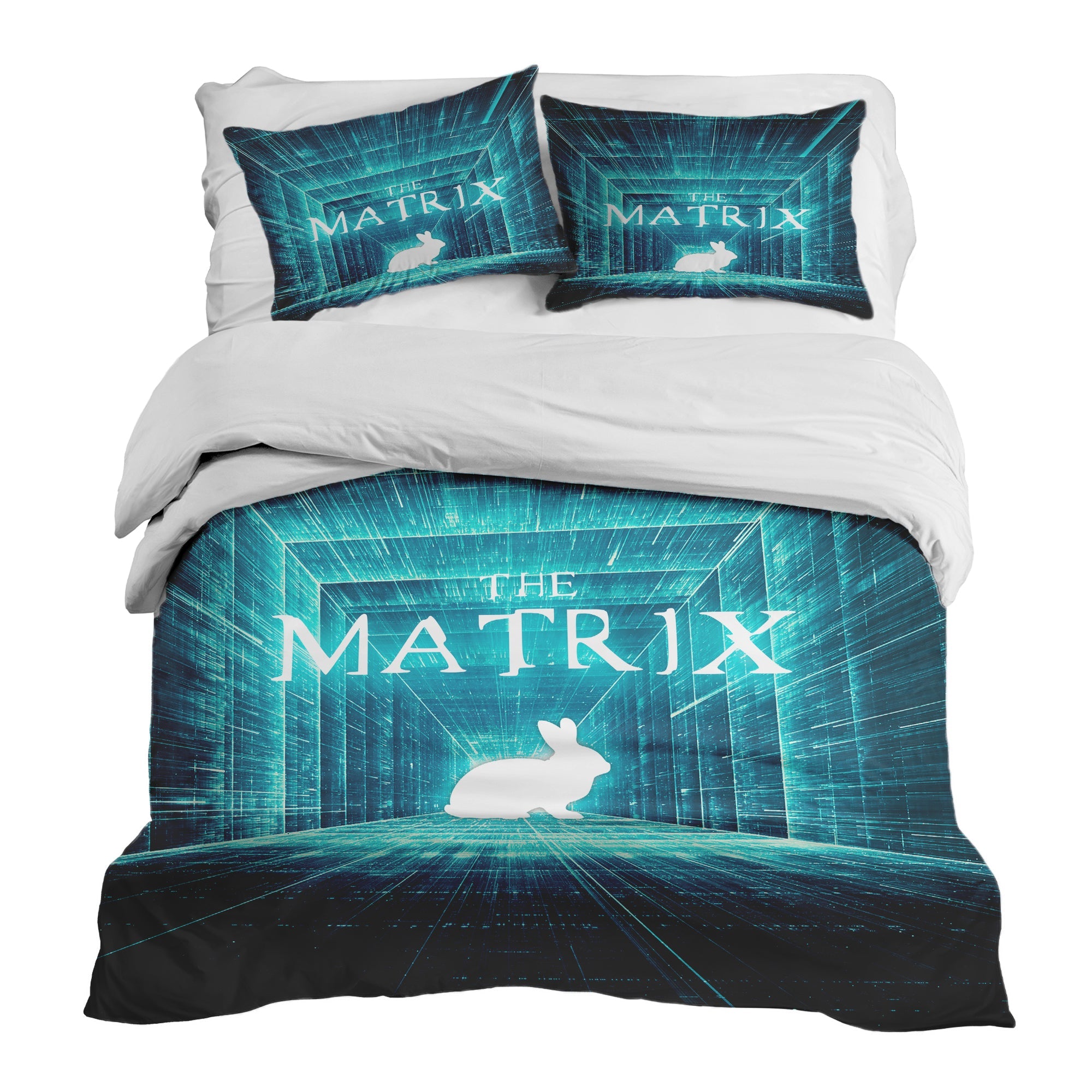 Set di biancheria da letto con coperta terapeutica blu Matrix