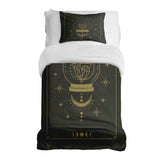 Set di biancheria da letto con coperta terapeutica e sfera di cristallo